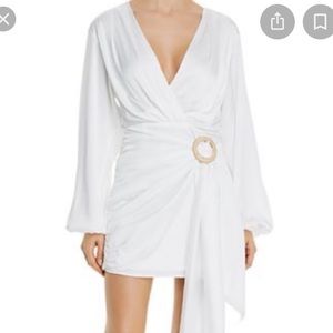 WAYF Attina Wrap Long Sleeve Dress